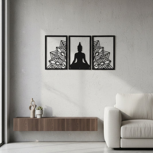 Buddha Serenity Wall Decor (Set of 3)