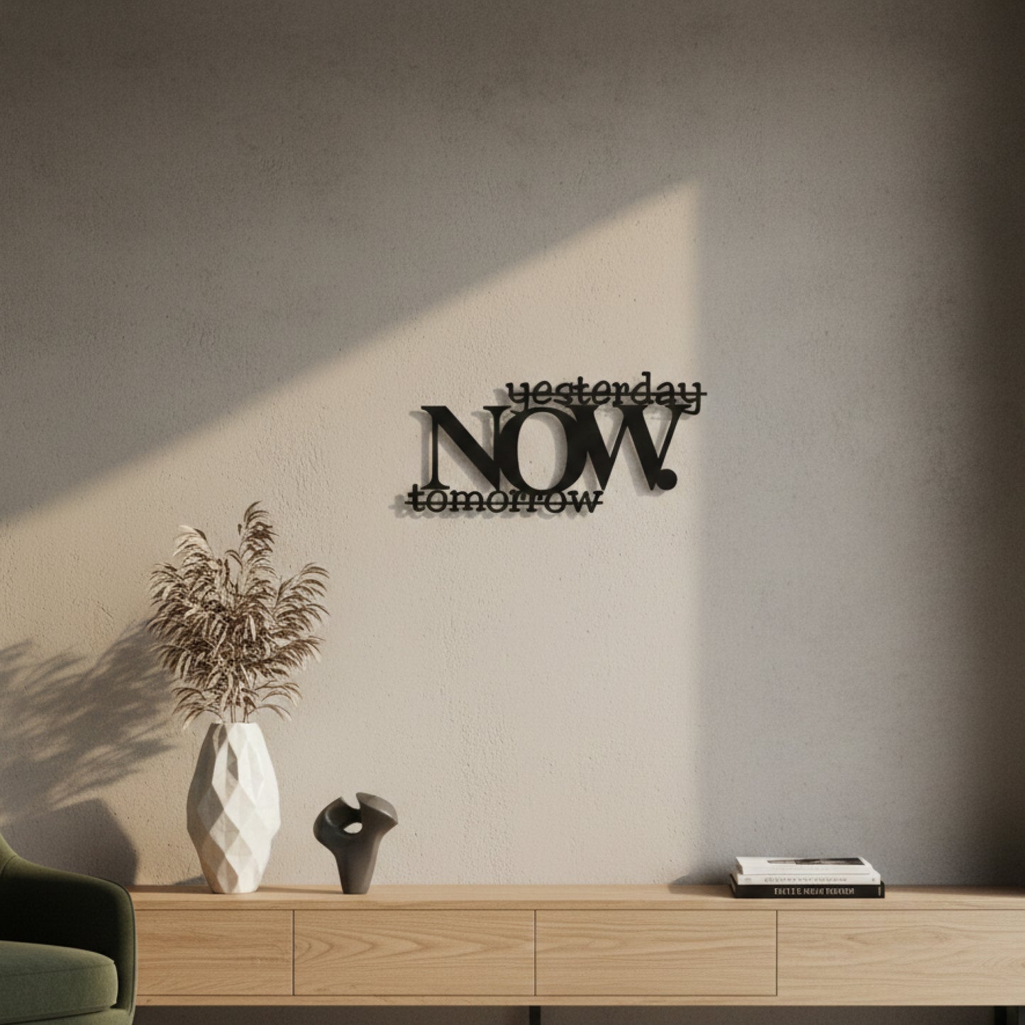 NOW – Minimal Typography Wall Decor