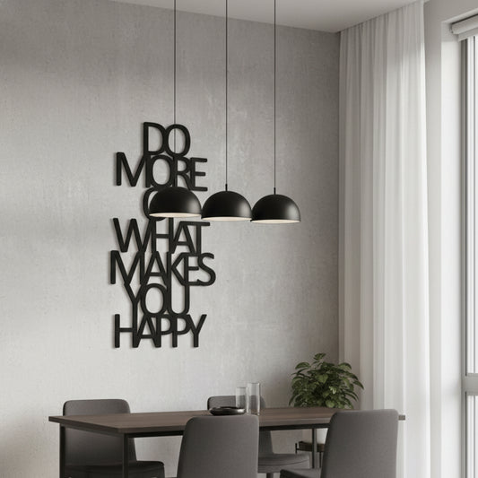 Vertical Typography Wall Decor