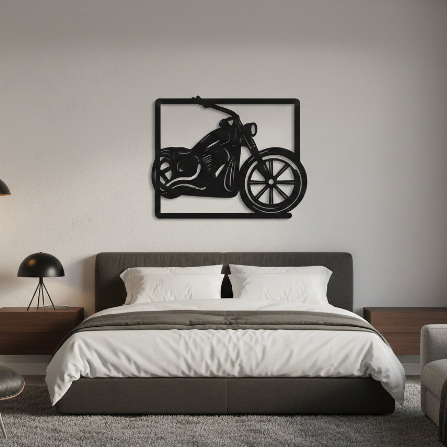 Classic Motorcycle Frame Wall Decor