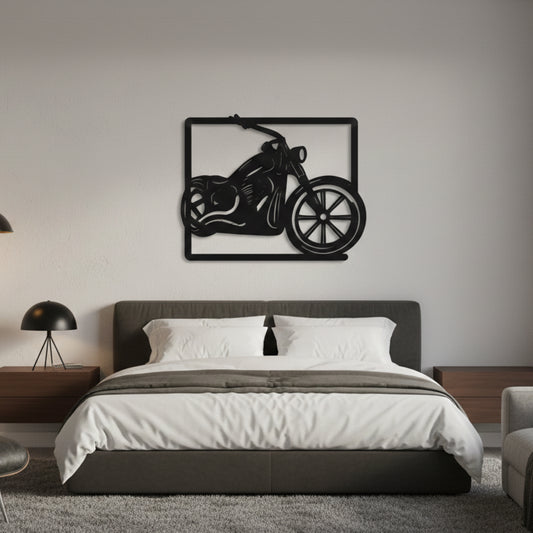 Classic Motorcycle Frame Wall Decor