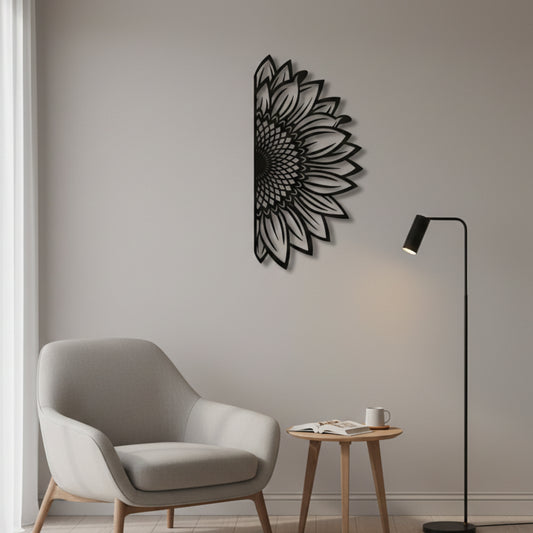 Half Bloom Floral Wall Decor