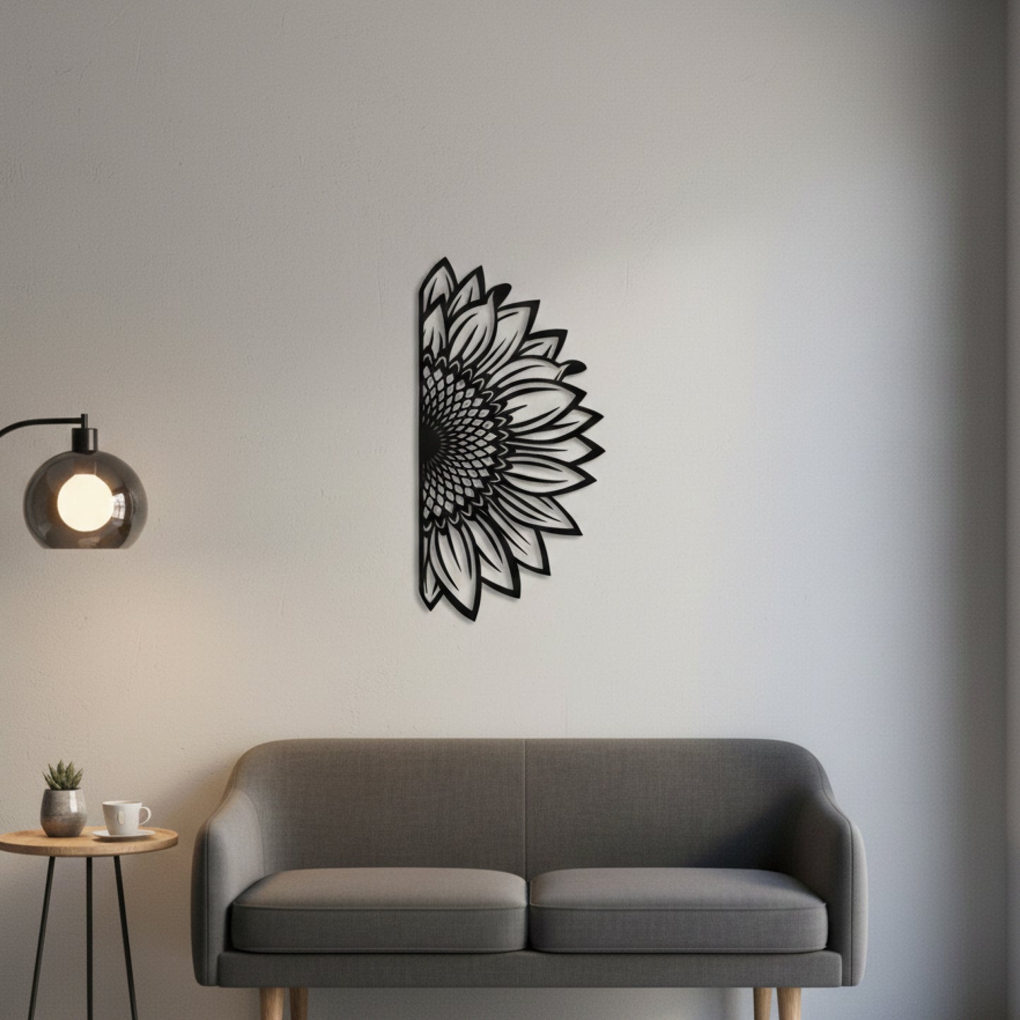 Half Bloom Floral Wall Decor