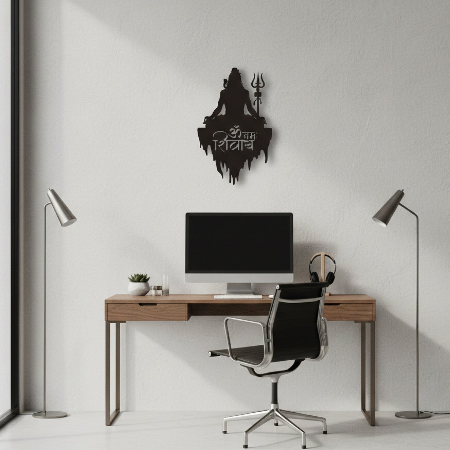 Om Namah Shivaya Meditative Shiva Wall Decor