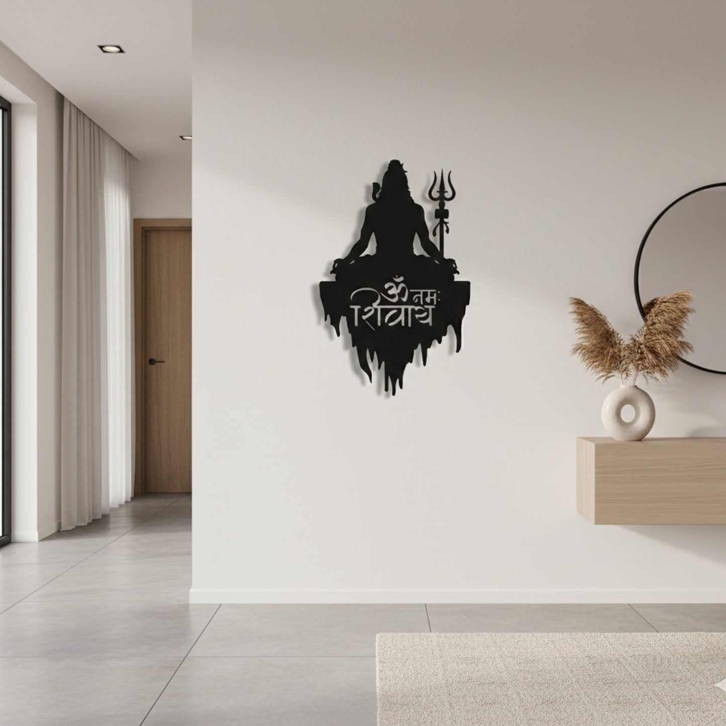 Om Namah Shivaya Meditative Shiva Wall Decor