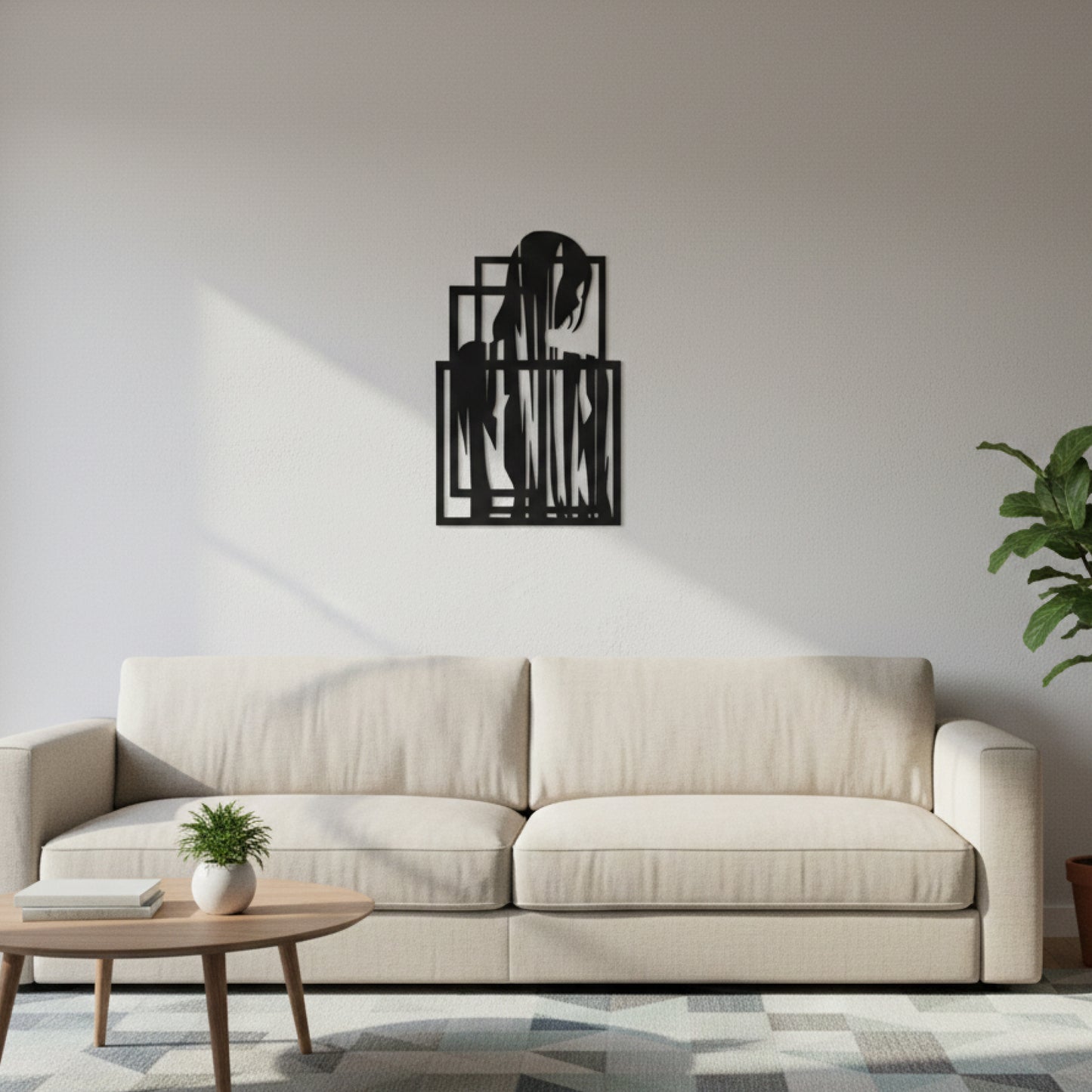 Abstract Feminine Silhouette Wall Art