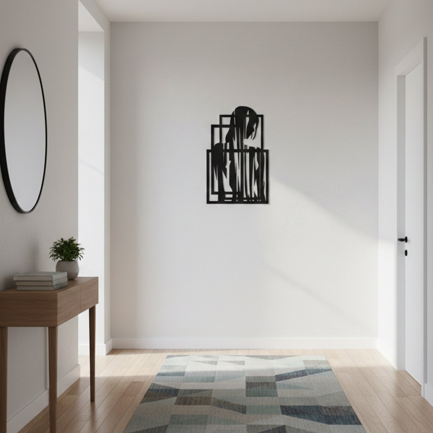 Abstract Feminine Silhouette Wall Art