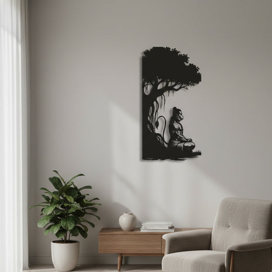 Meditating Hanumanji Under Tree