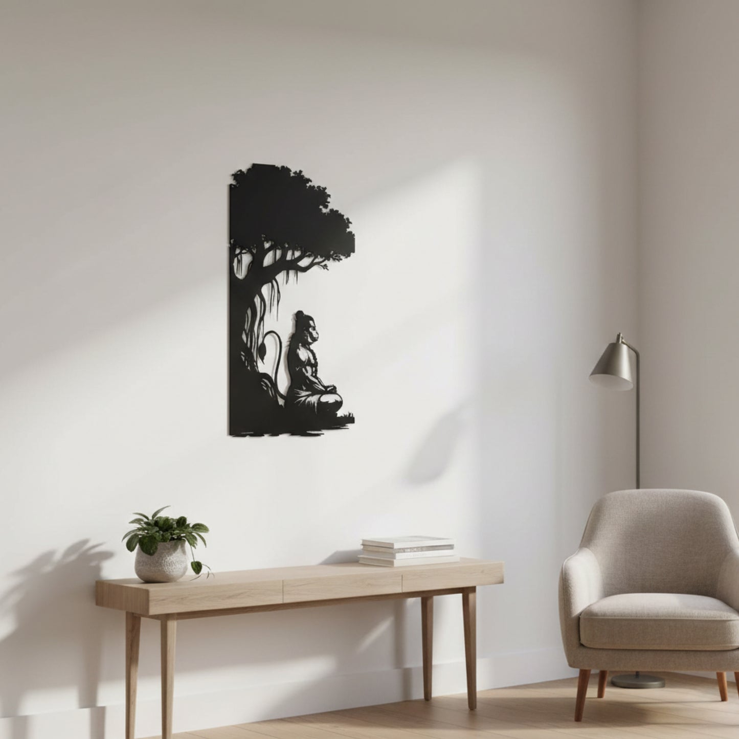 Meditating Hanumanji Under Tree