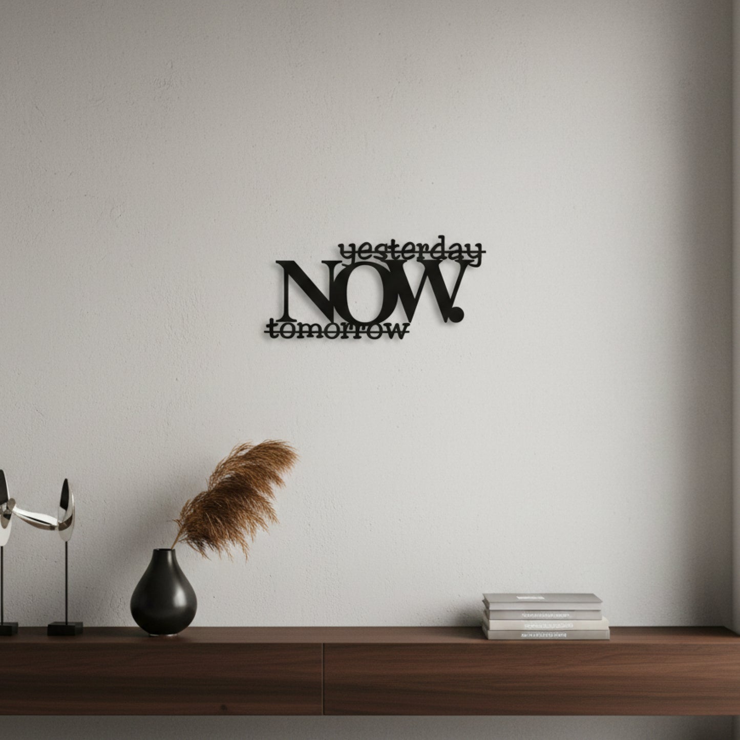 NOW – Minimal Typography Wall Decor
