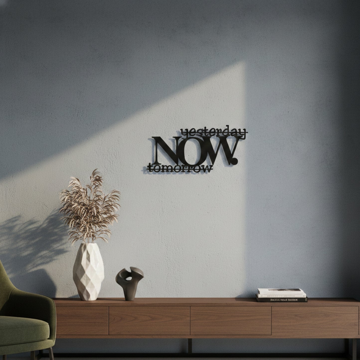 NOW – Minimal Typography Wall Decor