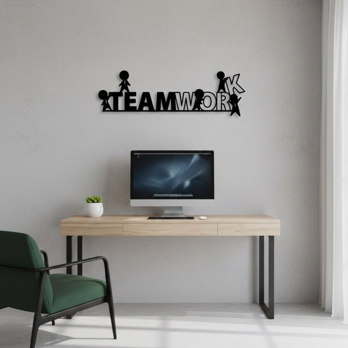 Teamwork – Minimal Office Wall Decor