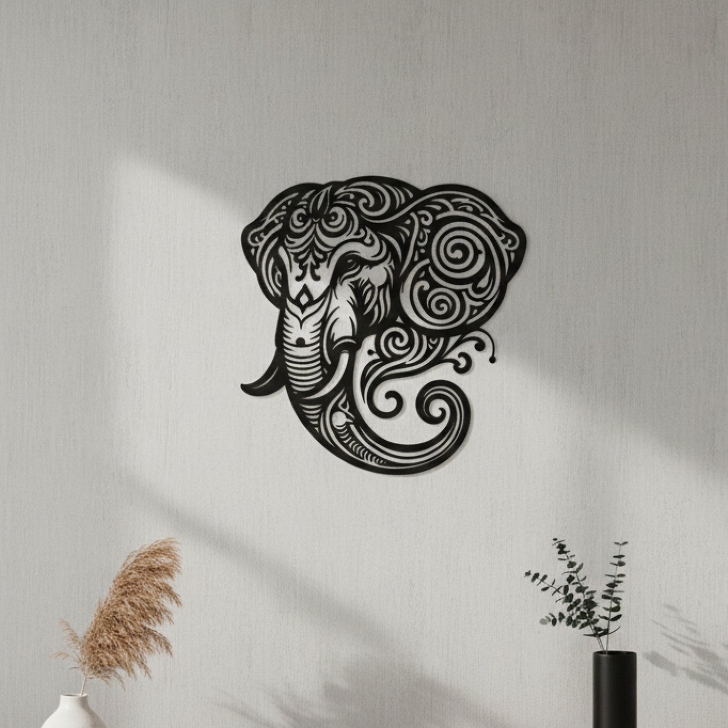 Intricate Ganesha Line Art Wall Decor
