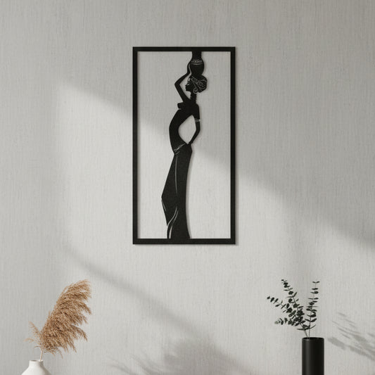 Graceful Woman Silhouette Wall Art