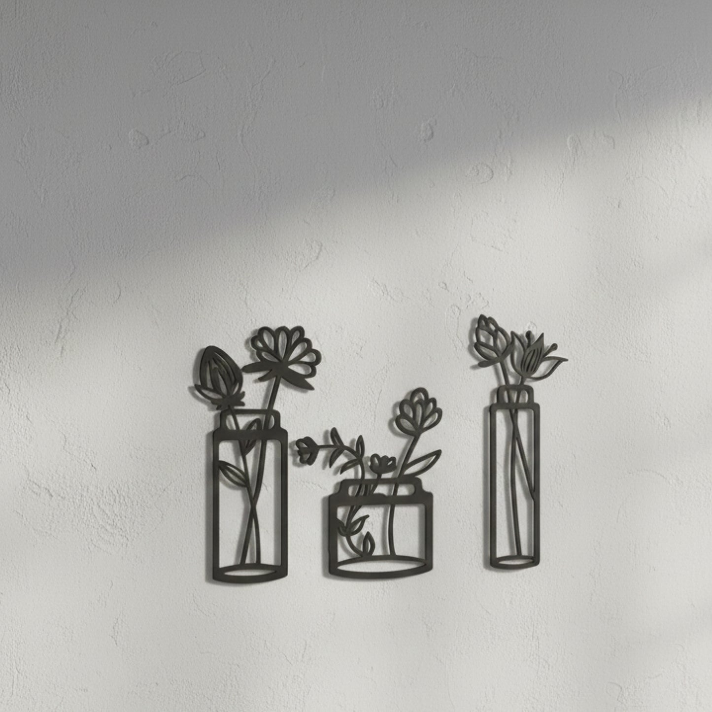 Floral Vase Wall Art Set