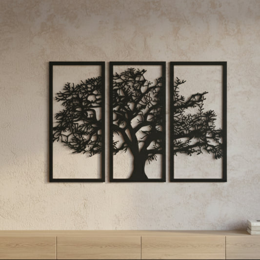 Tree of Life Triptych Wall Art