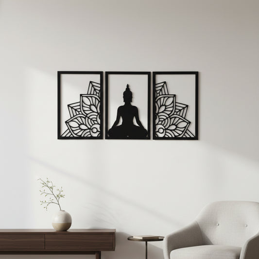 Buddha Serenity Wall Decor (Set of 3)