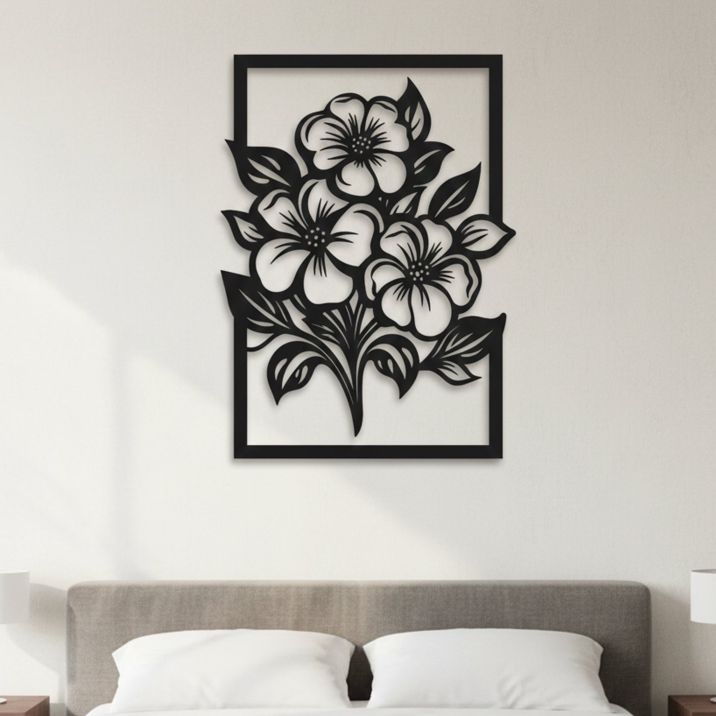 Floral Frame Wall Decor