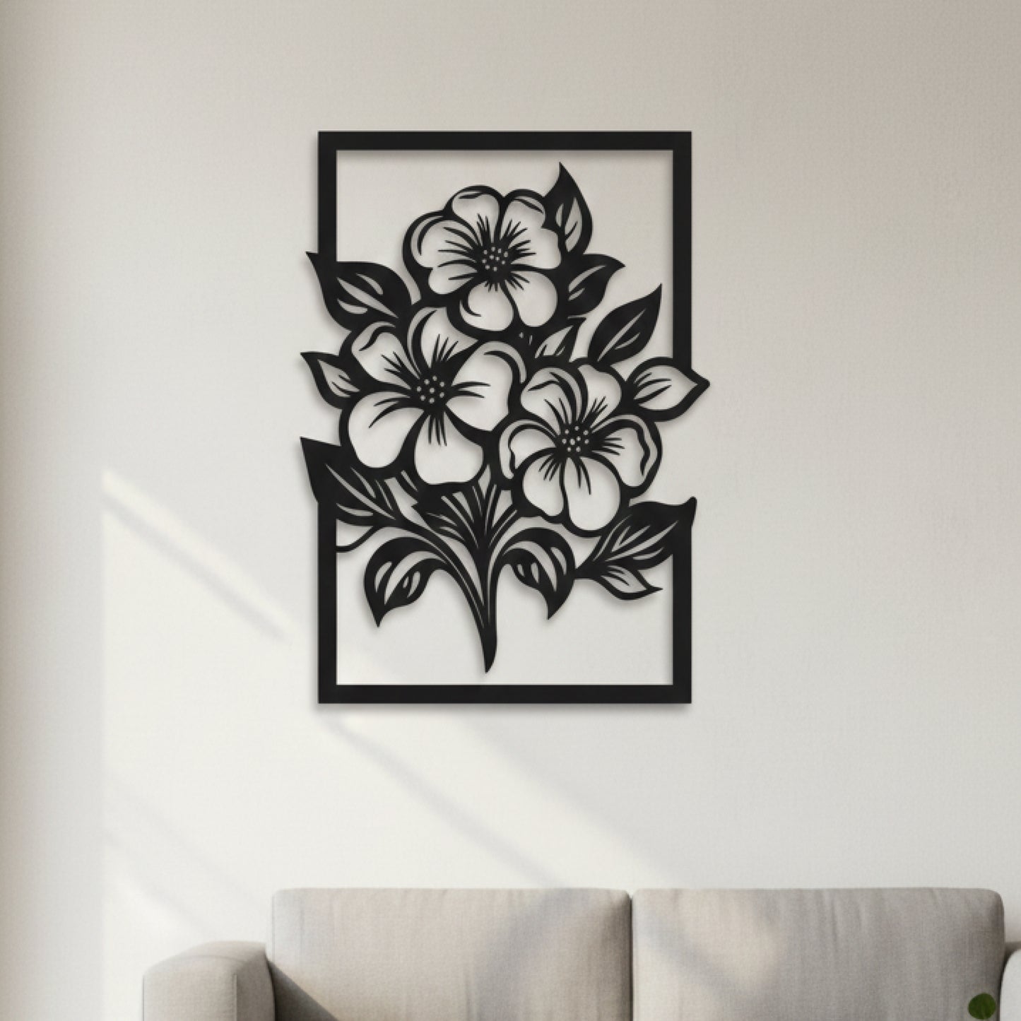 Floral Frame Wall Decor