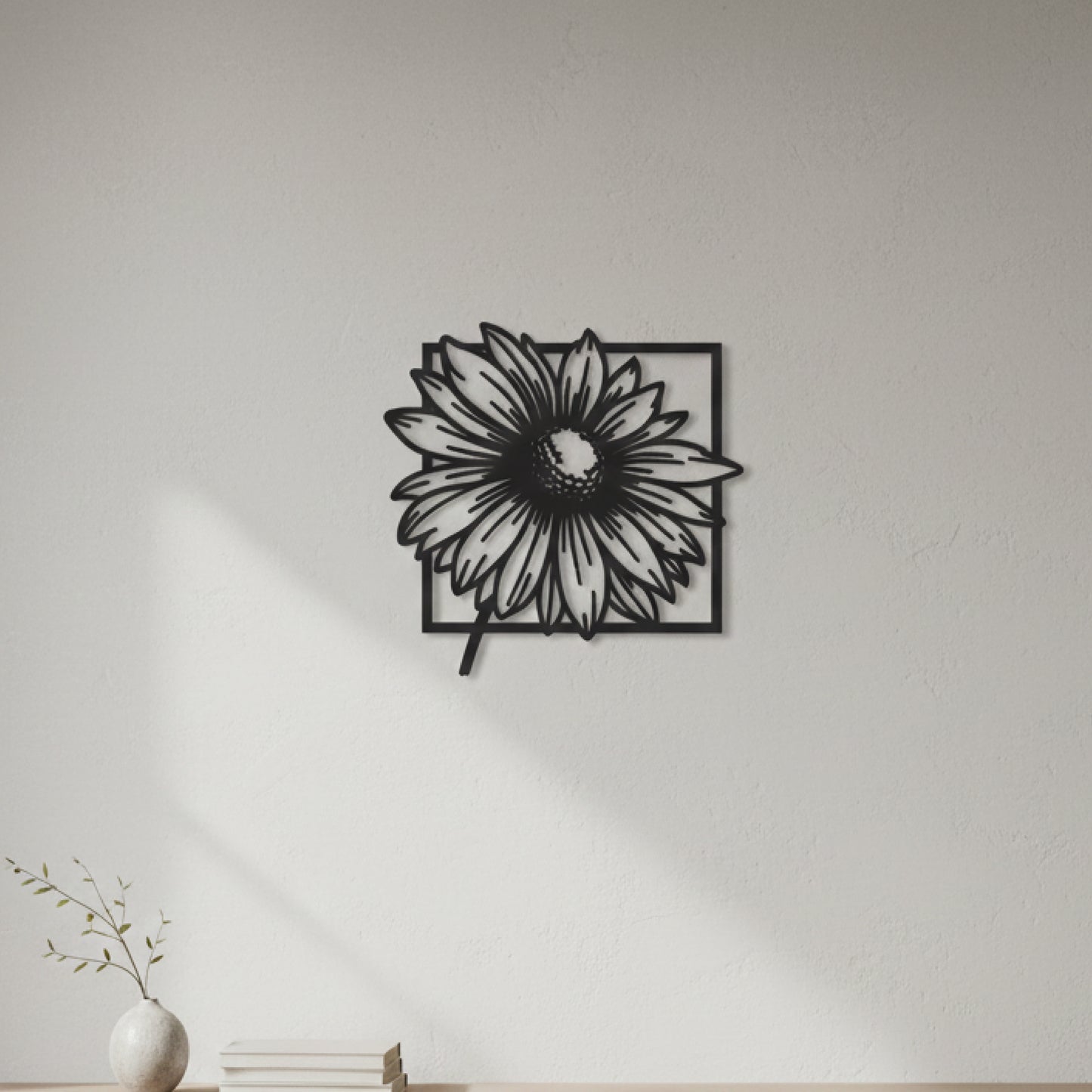 Minimal Floral Frame Wall Decor