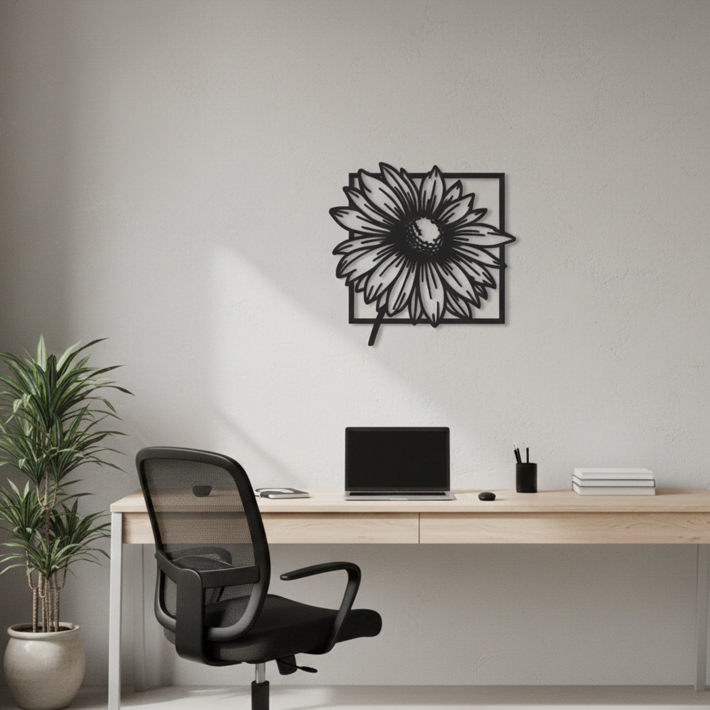 Minimal Floral Frame Wall Decor