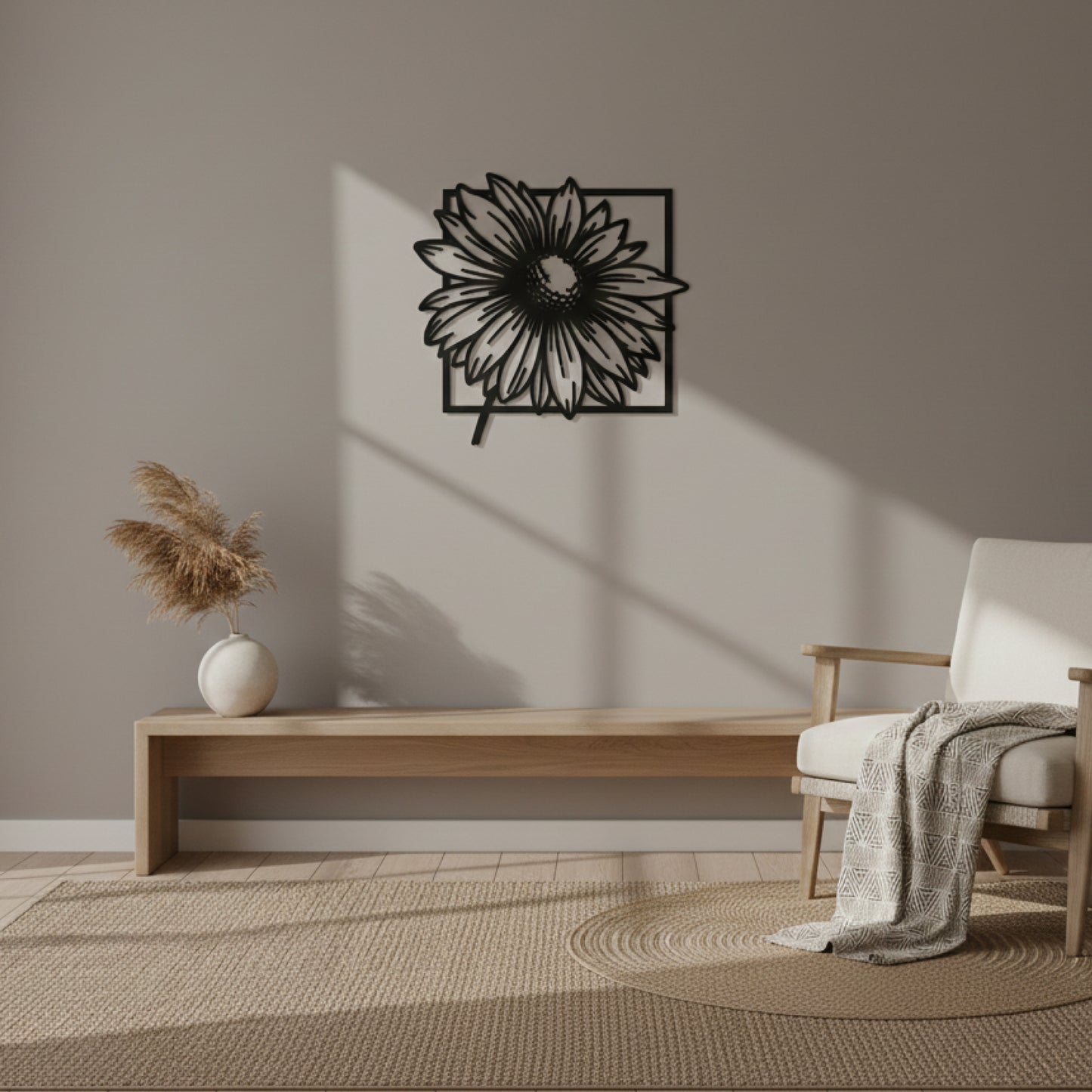 Minimal Floral Frame Wall Decor