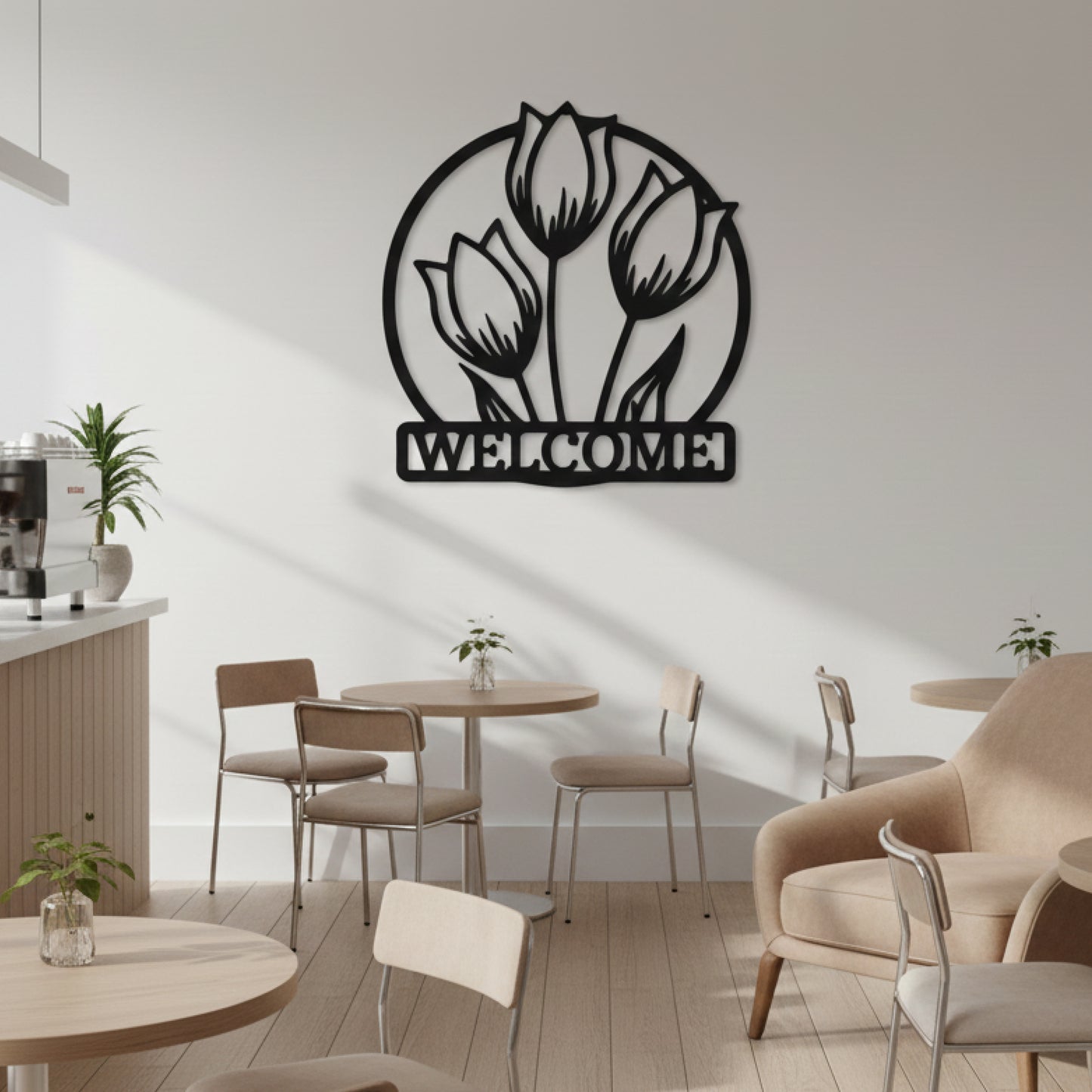 Floral Welcome Wall Decor