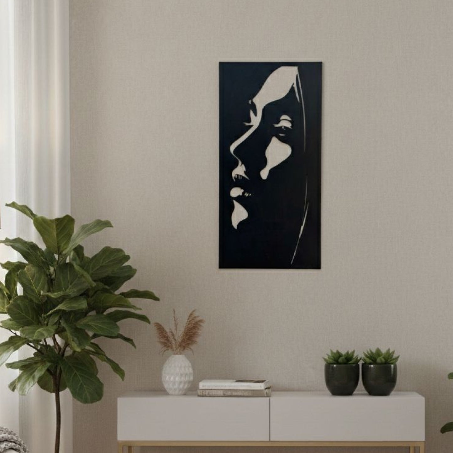 Abstract Woman Silhouette Wall Decor