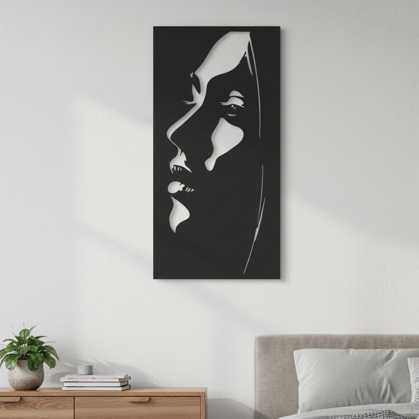 Abstract Woman Silhouette Wall Decor