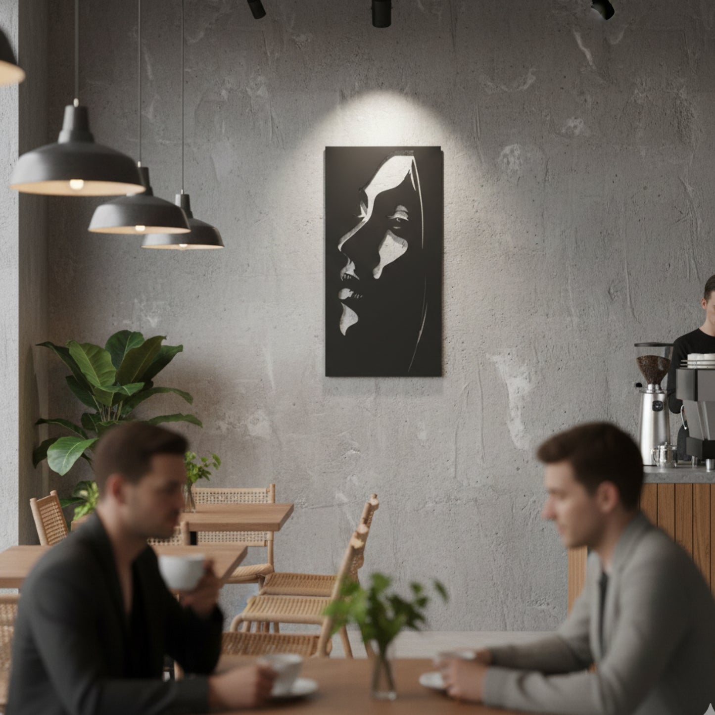 Abstract Woman Silhouette Wall Decor